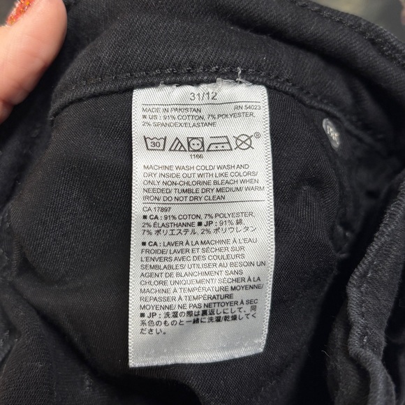 Banana Republic Skinny High Rise Black Jeans 31/12 - Picture 4 of 4